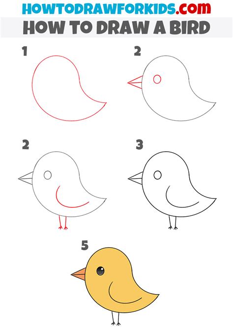 easy bird pictures to draw.